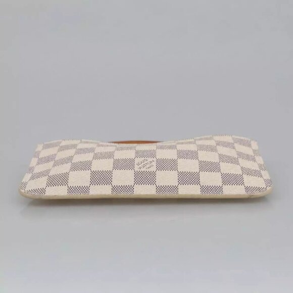 LOUIS VUITTON Damier Azur Neverfull PM Pouch Accessory Pouch LV Auth - Picture 10 of 15